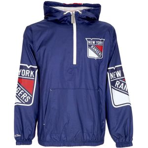 Mitchell & Ness, Heren, Jassen, Blauw, Maat: M Zijde,