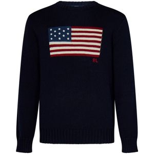 Polo Ralph Lauren, Heren, Truien, Blauw, Maat: M Katoen,