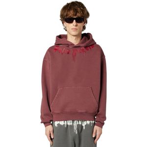 Palm Angels, Heren, Sweatshirts & Hoodies, Rood, Maat: 2XL Katoen,