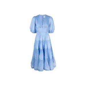 Zimmermann Blauwe Jurk met Knoop en Crinoline , Blue , Dames , Maat: M