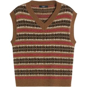 Weekend Max Mara, Dames, Truien, Veelkleurig, Maat: M Wol,