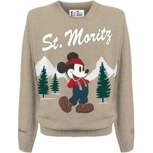 MC2 Saint Barth, Heren, Truien, Beige, Maat: S Wol,