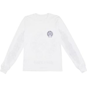 Chrome Hearts, Heren, Tops, Wit, Maat: L Katoen,