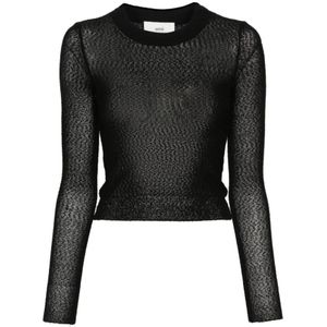 Ami Paris, Dames, Truien, Zwart, Maat: XS
