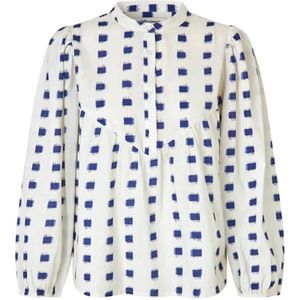 Lollys Laundry, Dames, Blouses & Shirts, Beige, Maat: M Katoen,