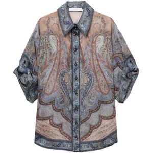 Zimmermann, Dames, Blouses & Shirts, Veelkleurig, Maat: S Zijde,