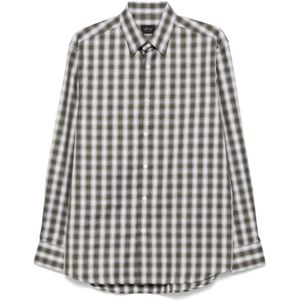 Brioni, Heren, Overhemden, Veelkleurig, Maat: XL Katoen,