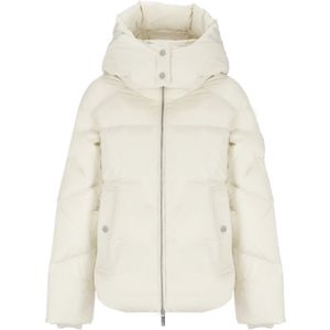 Woolrich Waterdichte Dons Pufferjas , White , Dames , Maat: L