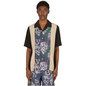 P.a.m., Heren, Overhemden, Zwart, Maat: S