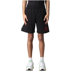 MSGM - Logo Sweatshorts - Zwart - Sportbroeken