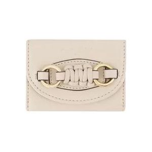 Chloé Leather wallets , Beige , Dames , Maat: ONE Size