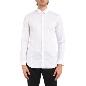 Patrizia Pepe, Heren, Overhemden, Wit, Maat: 2XL Katoen,
