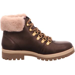 Mephisto - ZELDA CYCLAN - Damesschoenen - Bruin - Leer en Stof - Rubber Zool