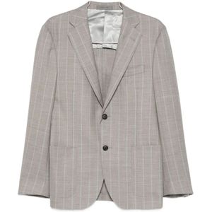 Corneliani, Heren, Jassen, Bruin, Maat: M Leer,