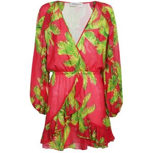 Ermanno Scervino, Dames, Jurken, Veelkleurig, Maat: 2XS Viscose,