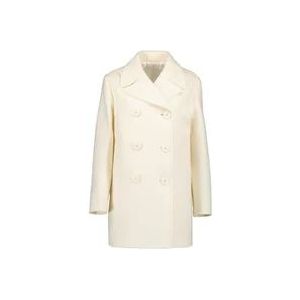 Prada Klassieke wollen jas , Beige , Dames , Maat: XS