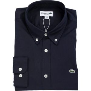 Lacoste, Heren, Overhemden, Blauw, Maat: XL Katoen,