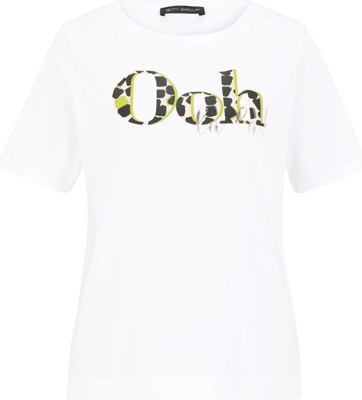 Betty Barclay - Placement Print Shirt - Wit - Dames