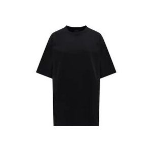 Balenciaga T-shirt met strass steentjes achterlogo , Black , Dames , Maat: S