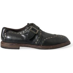 Dolce & Gabbana, Heren, Schoenen, Zwart, Maat: 44 EU Leer,