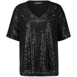 vera mont, Dames, Blouses & Shirts, Zwart, Maat: S