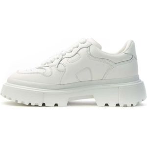 Hogan Lage Top Sneakers voor Vrouwen , White , Dames , Maat: 37 EU