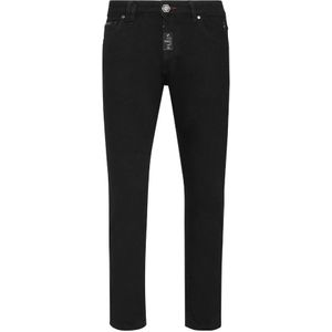 Philipp Plein, Heren, Jeans, Zwart, Maat: W36 Katoen,