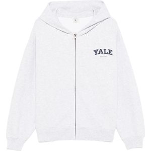 Sporty & Rich, Dames, Sweatshirts & Hoodies, Grijs, Maat: M Katoen,