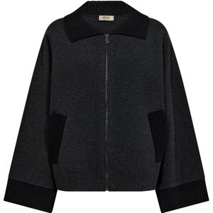 MOS Mosh, Dames, Truien, Grijs, Maat: XS Wol,