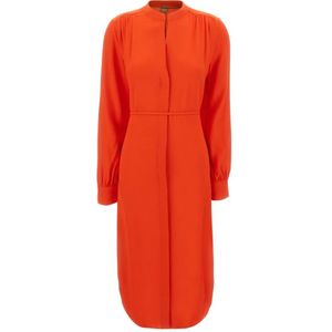 Hugo, Dames, Jurken, Rood, Maat: M Viscose,