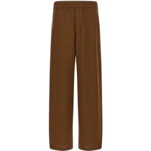 Ami Paris, Heren, Broeken, Bruin, Maat: M Wol,