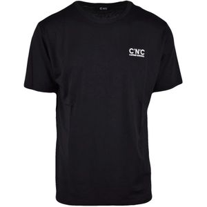 Costume National, Heren, Tops, Zwart, Maat: M Katoen,