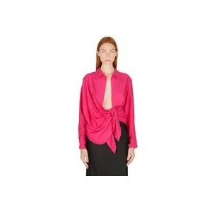 Jacquemus Bahia Shirt - Tijdloze Glamour , Pink , Dames , Maat: 2XS