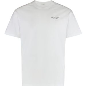 Givenchy, Heren, Tops, Wit, Maat: M Katoen,