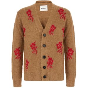 Jil Sander, Heren, Truien, Bruin, Maat: L