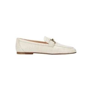 Tod's Witte Coco Print Loafers , Beige , Dames , Maat: 40 1/2 EU