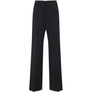 Alberta Ferretti, Dames, Jurken, Zwart, Maat: 2XS Zijde,