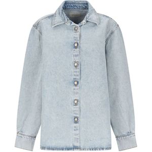 Magda Butrym, Dames, Blouses & Shirts, Blauw, Maat: 2XS Denim,