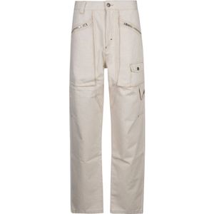 Isabel Marant, Dames, Broeken, Beige, Maat: XS Katoen,