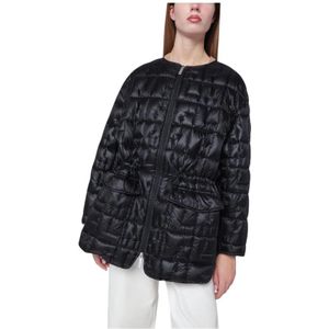 Herno, Dames, Jassen, Zwart, Maat: M Nylon,
