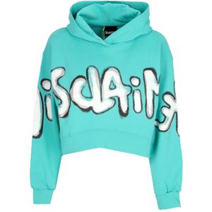 Disclaimer, Dames, Sweatshirts & Hoodies, Blauw, Maat: S Katoen,