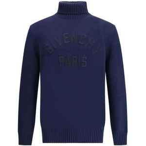 Givenchy, Heren, Truien, Blauw, Maat: S Katoen,