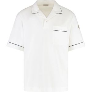 Moncler, Heren, Tops, Wit, Maat: L Katoen,