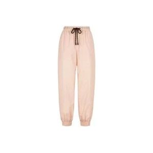 Fendi Roze Straight-Leg Track Pants , Pink , Dames , Maat: M