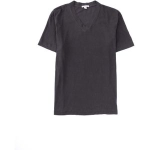 James Perse, Heren, Tops, Grijs, Maat: M Katoen,