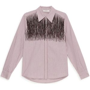 Maliparmi, Dames, Blouses & Shirts, Rood, Maat: XS Katoen,