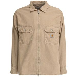 Carhartt Wip, Heren, Jassen, Beige, Maat: S Velours,
