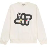 Munthe - Sweatshirt - Wit - Oversized - Katoen