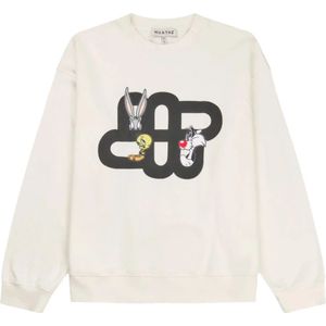 Munthe - Sweatshirt - Wit - Oversized - Katoen