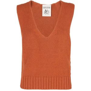 Semicouture, Dames, Truien, Bruin, Maat: XS